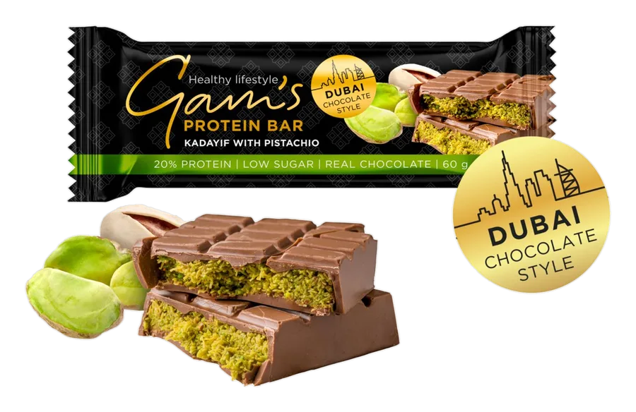 Gam's Baton Dubai Chocolate Style Fistic 60 g