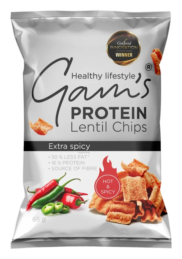 Gam's Chipsuri proteice din linte Extra Iute 65 g