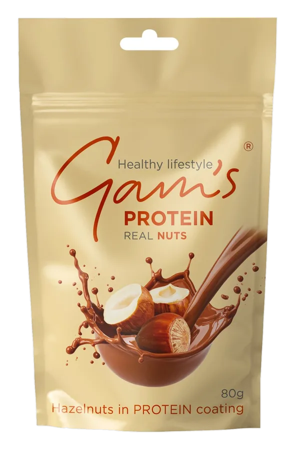 Gam's Nuci proteice - Alune de pădure - 80g