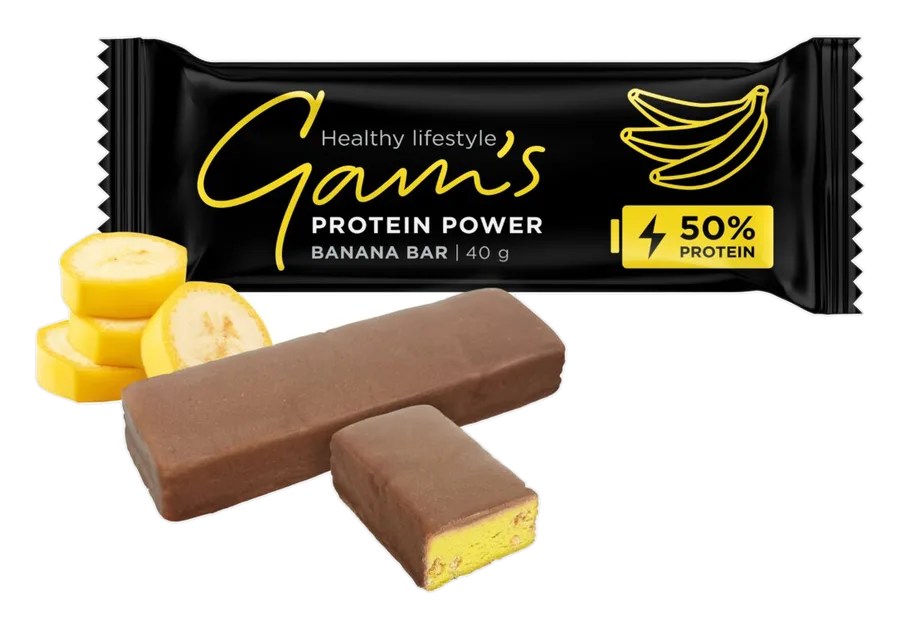 Gam's Baton proteic Power Banană 40 g