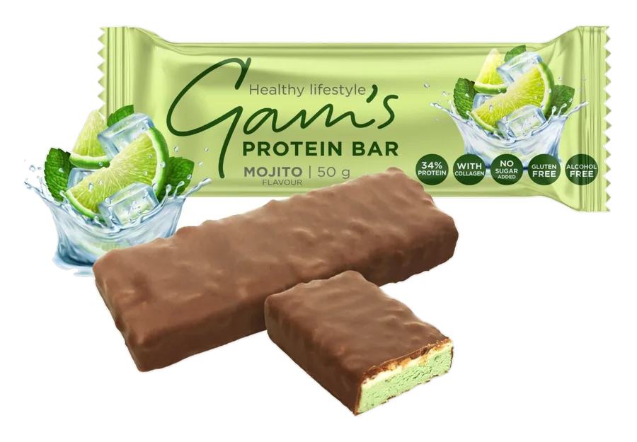 Gam's Baton proteic Splash Mojito 50 g