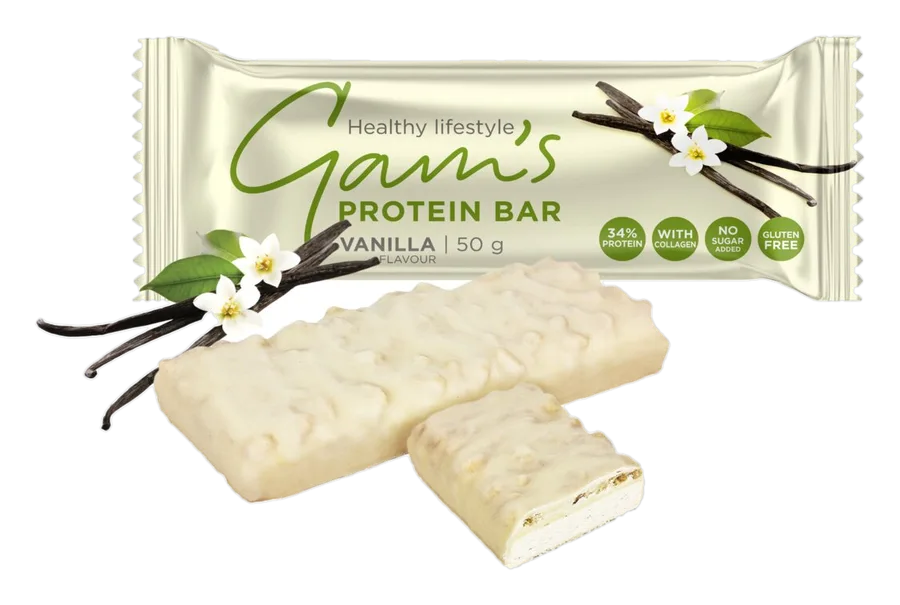 Gam's Baton proteic Core Vanilie 50 g