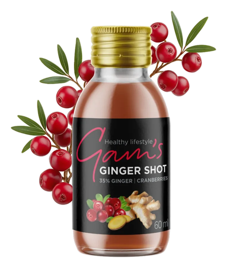 Gam's Ginger Shot Merișoare 60 ml