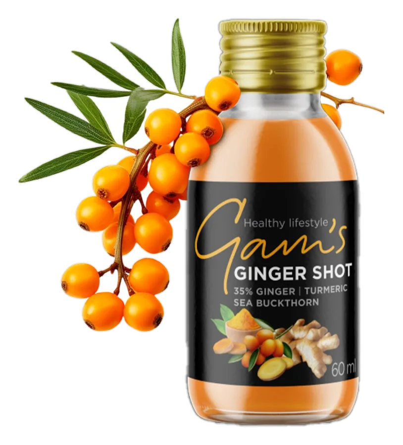 Gam's Ginger Shot Cătină, turmeric 60 ml